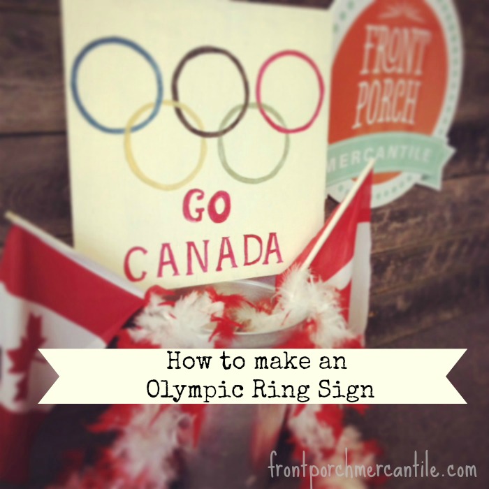 How to Paint an Olympic Ring Sign