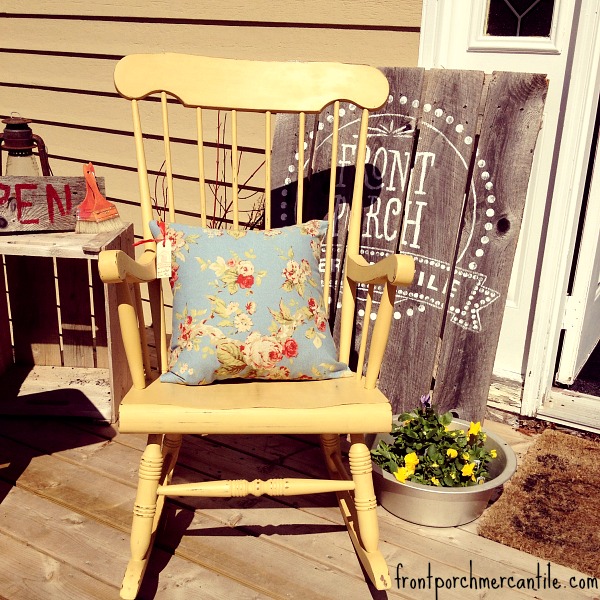 Updating a Wooden Rocking Chair With Colour