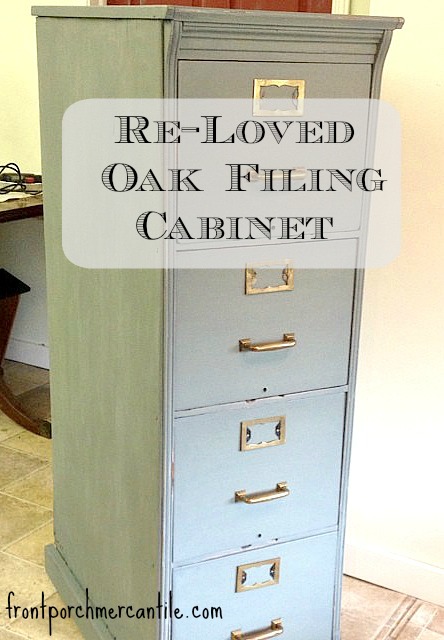Oak Filing Cabinet Makeover