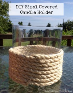 sisal covered candle holder frontporchmercantile.com