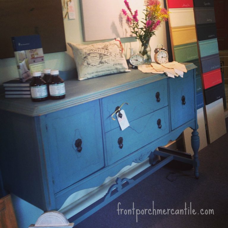 Updating a Buffet Table With Miss Mustard Seed’s Milk Paint