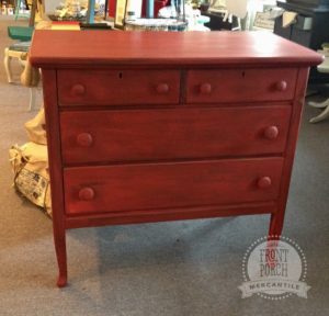 Tricycle painted dresser from Front Porch Mercantile