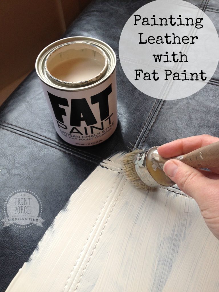 Painting Leather with Chalk Paint