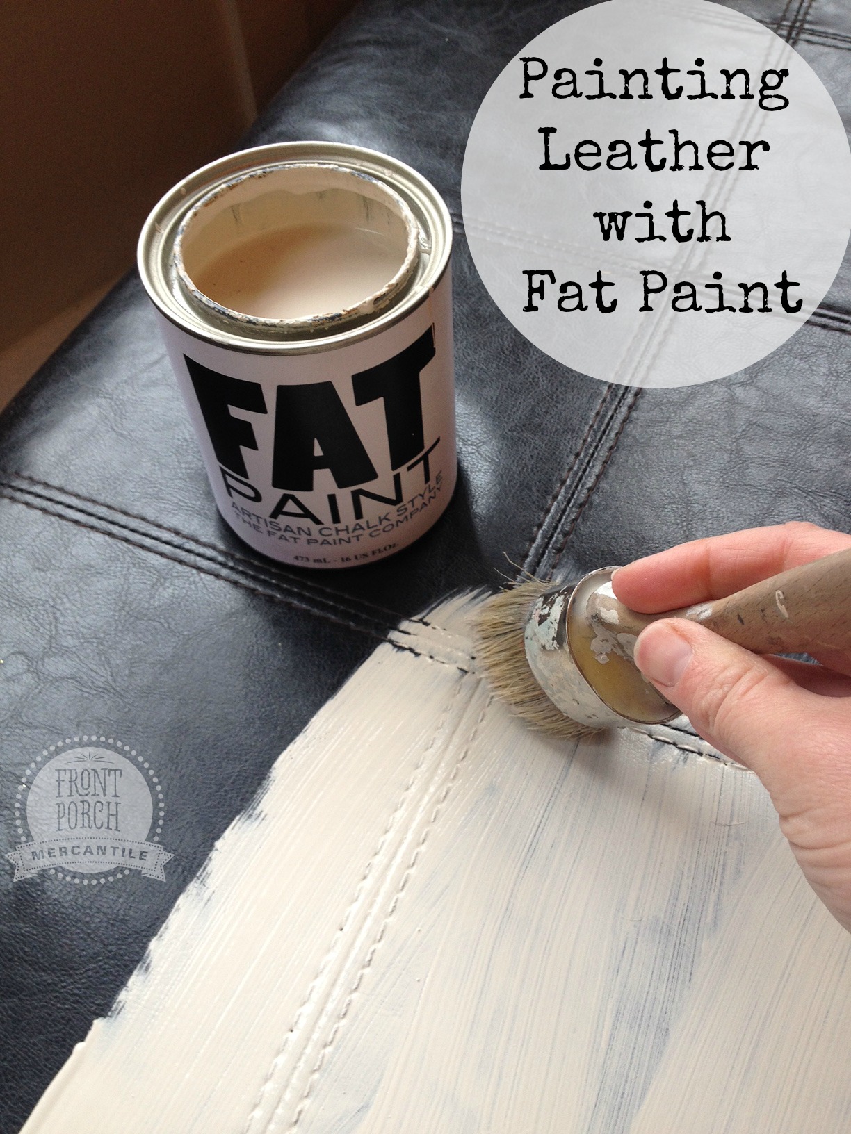 Painting Leather with Fat Paint