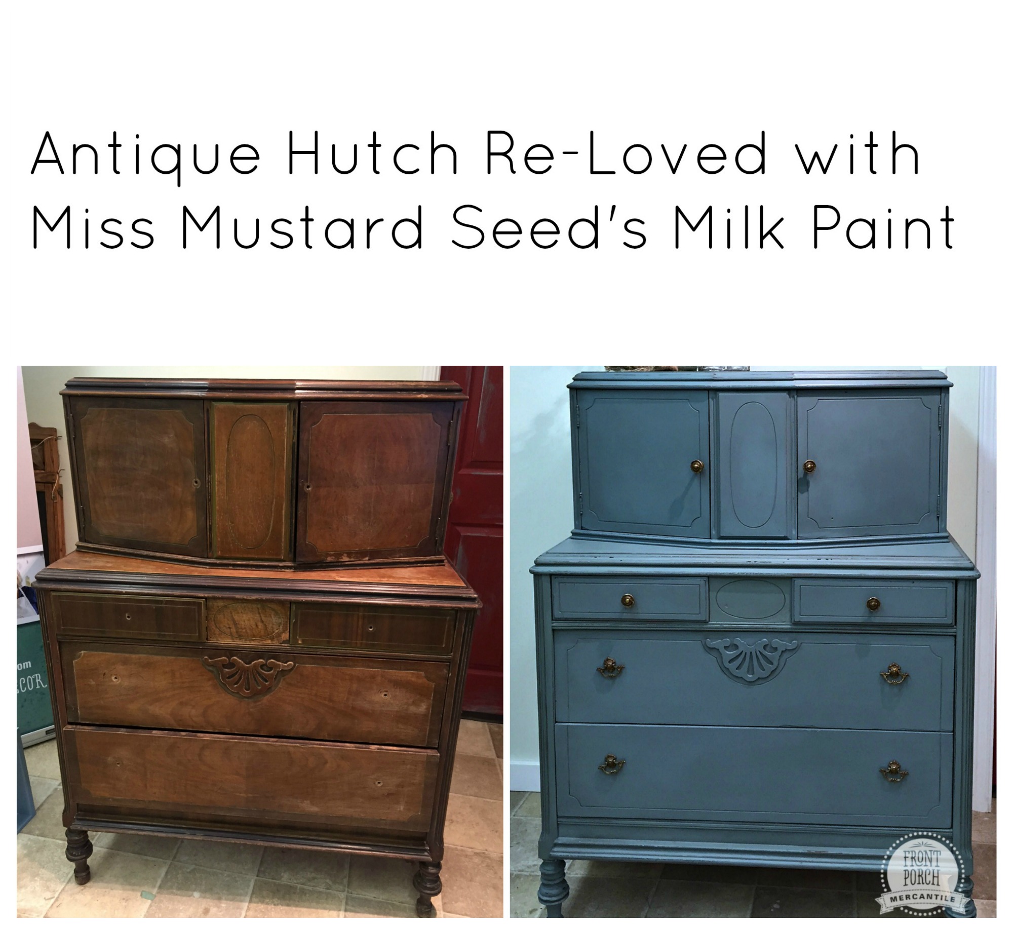 antique hutch re-loved at Front Porch Mercantile