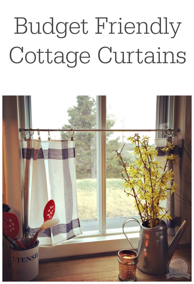 Budget Friendly Cottage Curtains