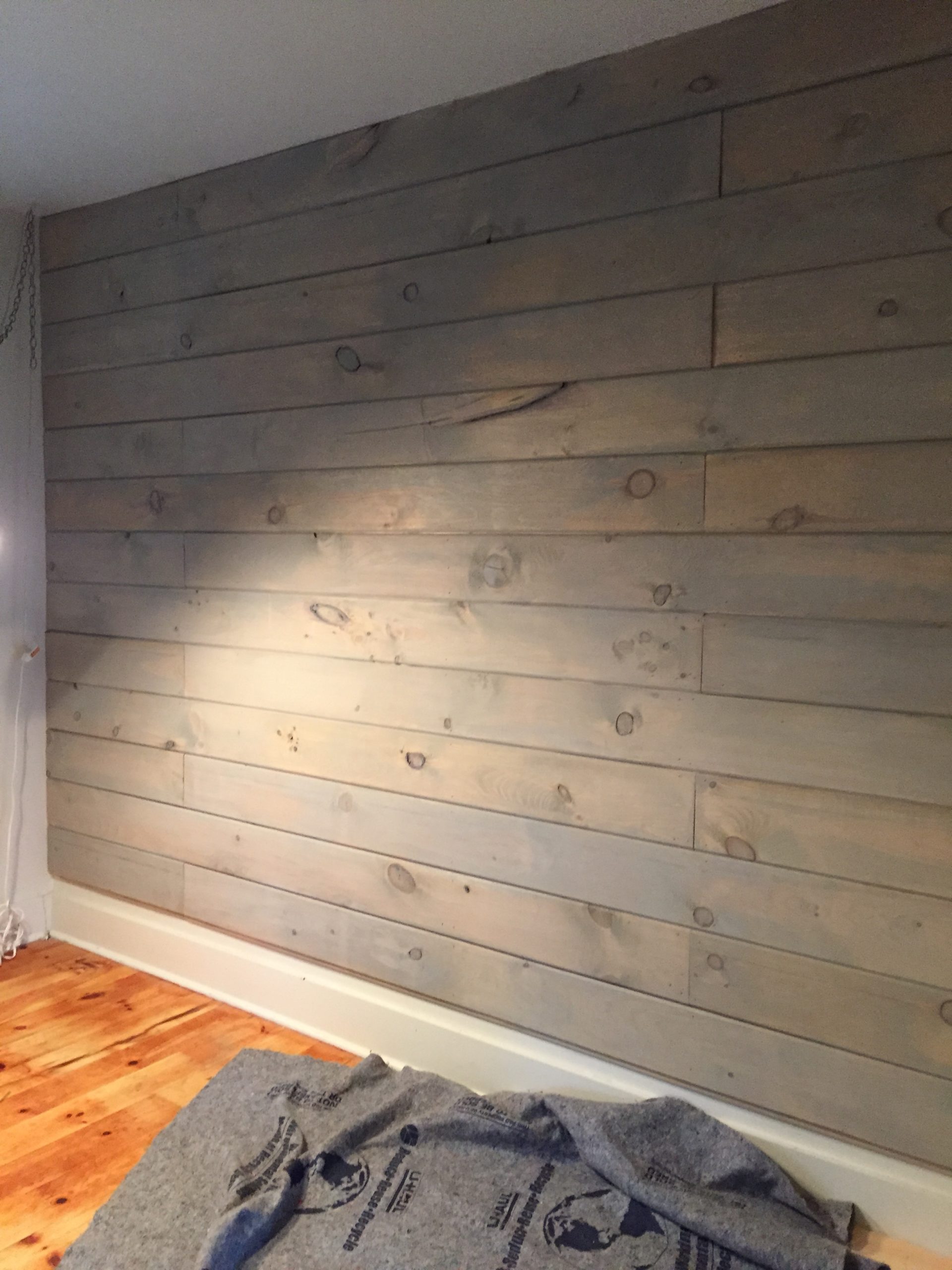 How to Plank and Paint a Wall on a Budget Front Porch Lifestyle