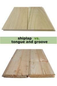 Shiplap vs ongue and groove