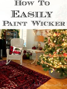 Easily Paint Wicker with Front Porch Mercantile