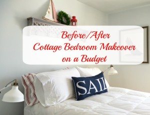 see how we updated our cottage master bedroom on a budget with paint and imagination