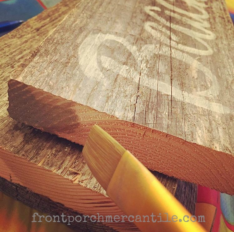 Paint Tip – Make Raw Wood Edges Look Old