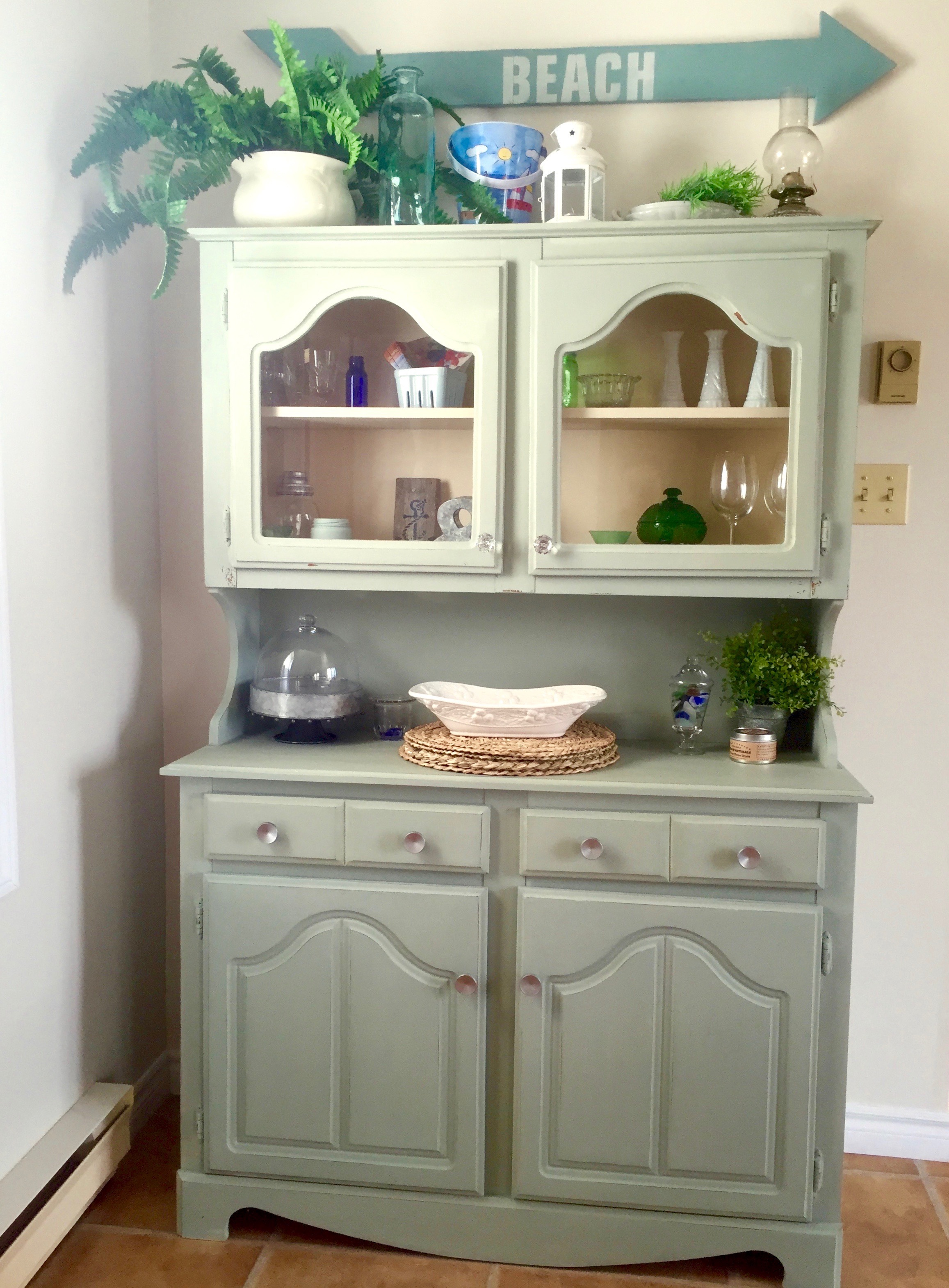 Re loved cottage buffet in Layla's Mint Milk Paint