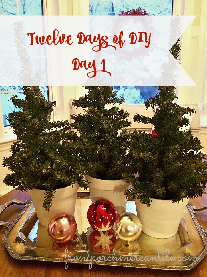 Easy Holiday DIY –  Painted Pots