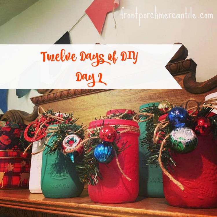 Easy Holiday DIY-Painted Mason Jars