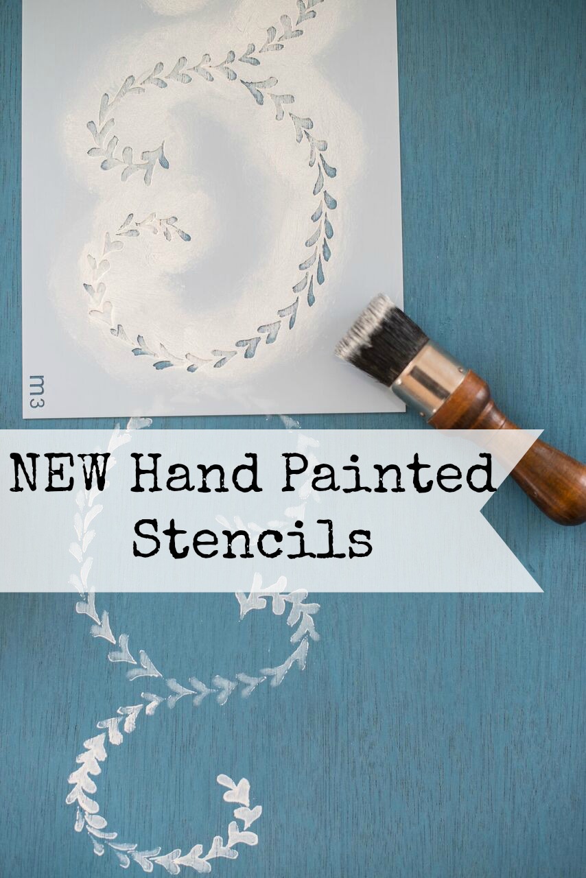 our new hand painted stencils have gorgeous brush strokes - from the MMSMP collection