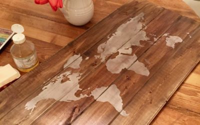 Easy Milk Painted World Map