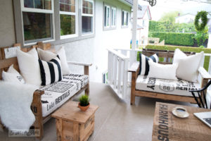 cool patio re loved pieces using Funky Junk Stencils
