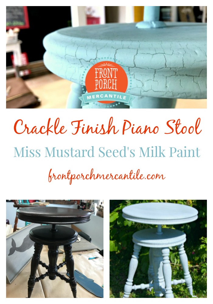 Chippy and crackle finish using Miss Mustard Seed's Milk Paint