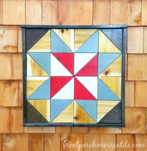 Gorgeous Miss Mustard Seed's Milk Painted Barn Quilt from Front Porch Mercantile's customer