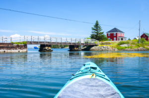 kayak around Jesse Stone's house in Stonehurst, Nova Scotia with Front Porch Lifestyle