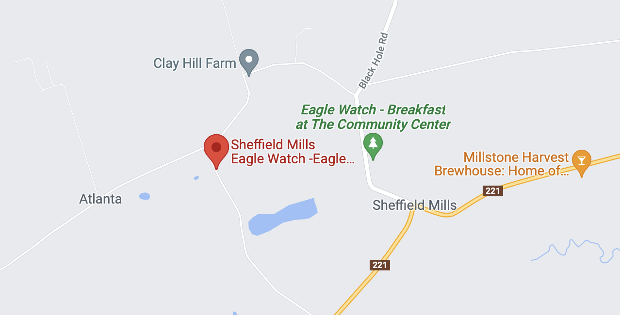 Where exactly to go to view the Sheffield Mills Eagles from Front Porch Lifestyle