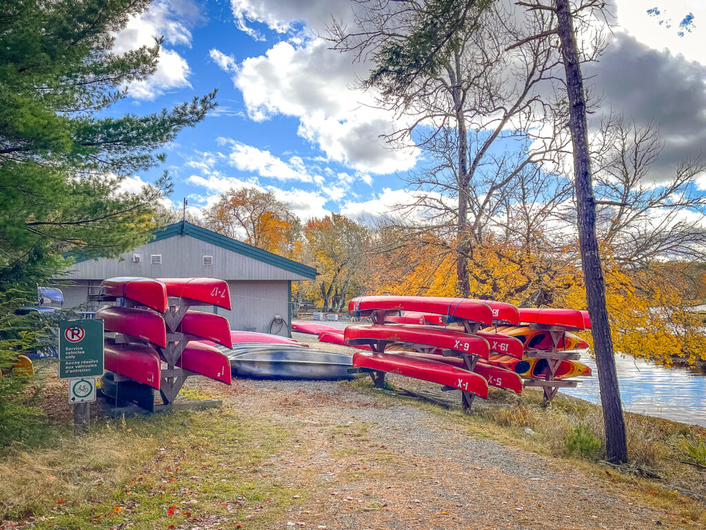 Canoe and kayak rentals at Jakes Landing in Kejimkujik National Park Nova Scotia